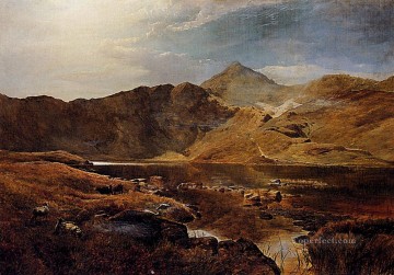 Sidney Richard Percy Painting - Williams Cattle And Sheep In A Scottish Highland Landscape Sidney Richard Percy